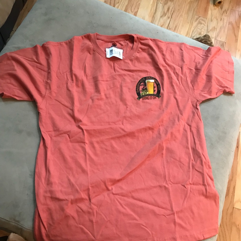 Coral colored shirt
